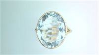 Ringe Dame Anello Con Pietra in Gelbgold Acquamarina 10004319 B & Sommer B